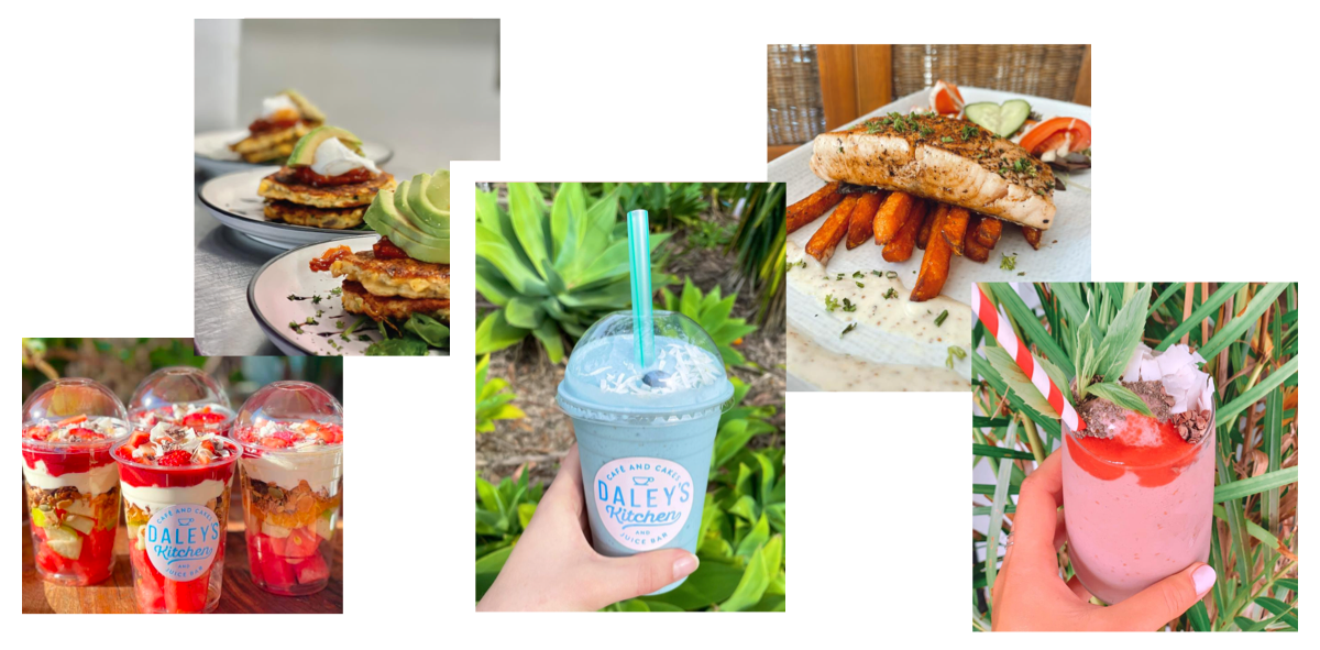Cafe and juice bar serving healthy and delicious smoothies and beverages, breakfasts, lunches, cakes and desserts